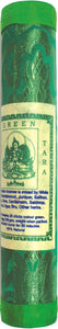Tibetan Green Tara - Green Brocade Tube