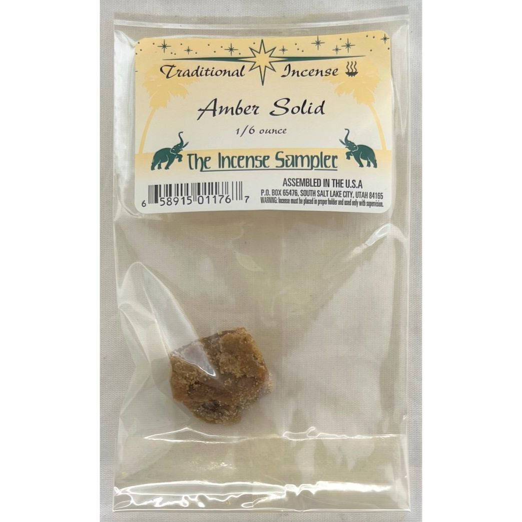 Traditional Incense - Amber Solid Resin