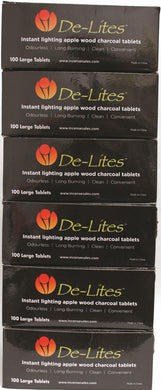 De-Lites Charcoal - Large Six Pack
