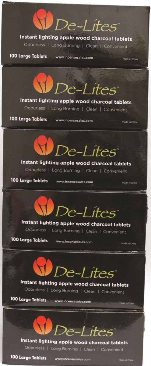 De-Lites Charcoal - Large Six Pack