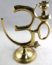 Brass Incense Holders - Brass Om Pedestal