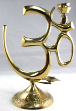 Brass Incense Holders - Brass Om Pedestal