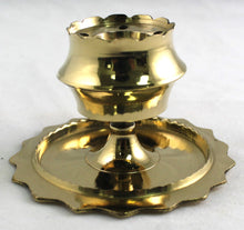Large Brass Sun Pedestal