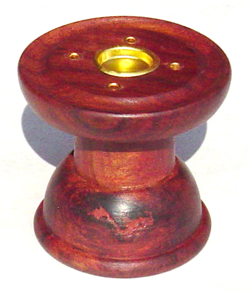 Round Wooden Pedestal Burner