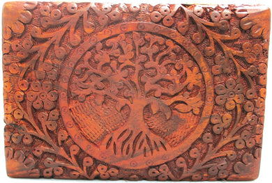 Rosewood Floral Tree of Life Box
