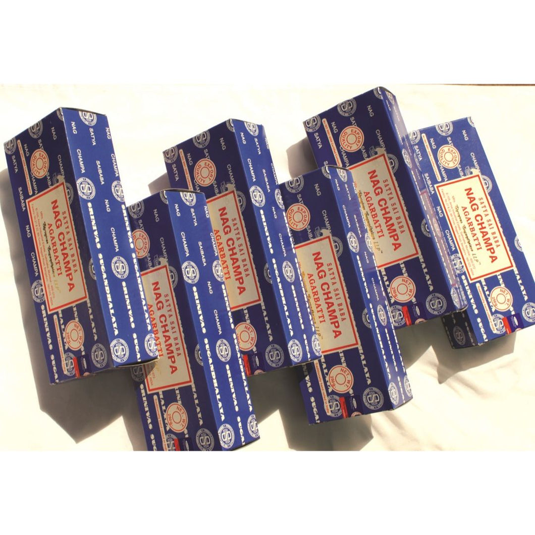 Satya Sai Baba Nag Champa - Blue Box 6 Boxes, 250 Gram Boxes