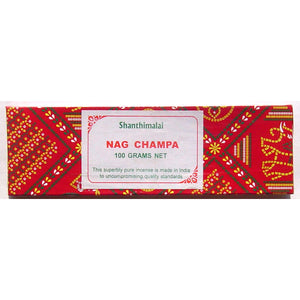 Shanthimalai Nag Champa Red Box - 3 Dozen, 100 Gram Boxes