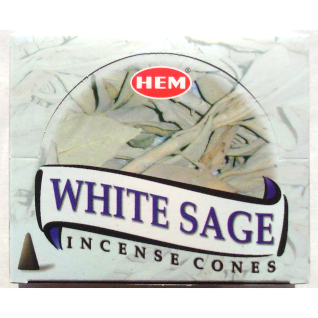 Hem Cones - White Sage Cones
