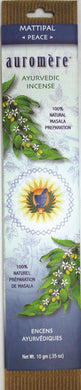 Special Ayurvedic Incense From Auromere - Mattipal (Peace)