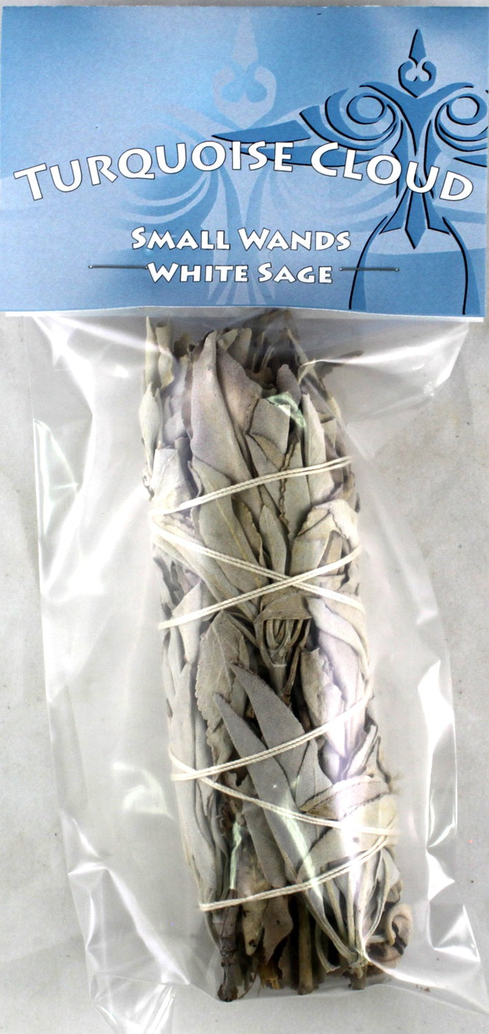Turquoise Cloud - White Sage Wand, Small 5