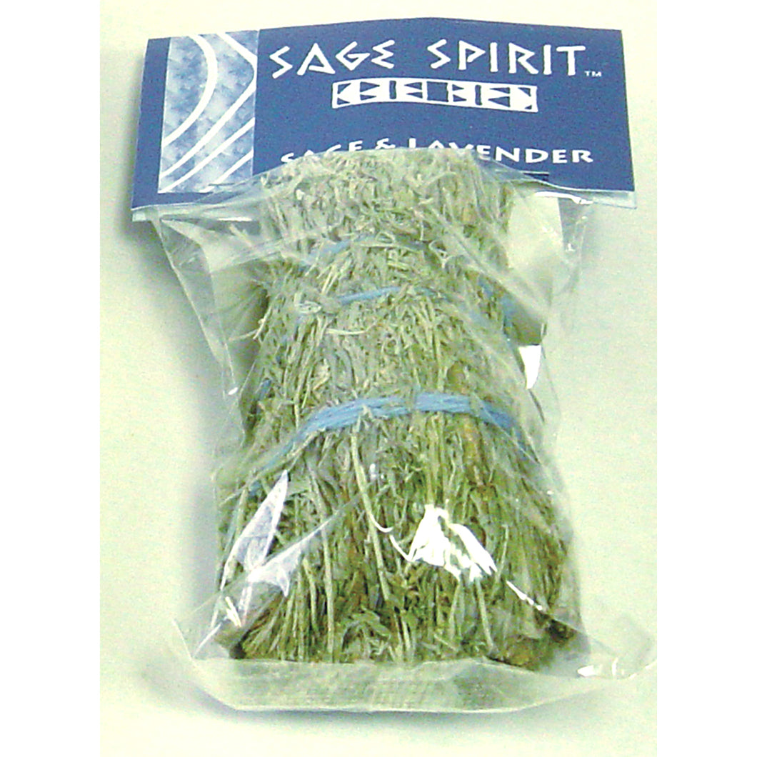 Sage Spirit - Sage & Lavender Smudge Wand, Small