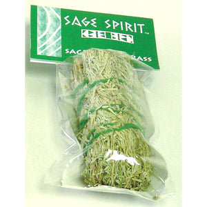 Sage Spirit - Sage & Sweetgrass Smudge Wand, Small