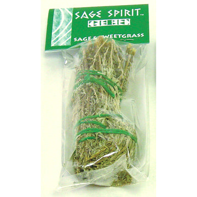 Sage Spirit - Sage & Sweetgrass Smudge Wand, Large