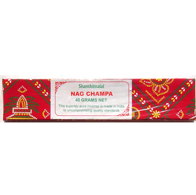 Shanthimalai Nag Champa Red Box - 12 Dozen, 15 Gram Boxes