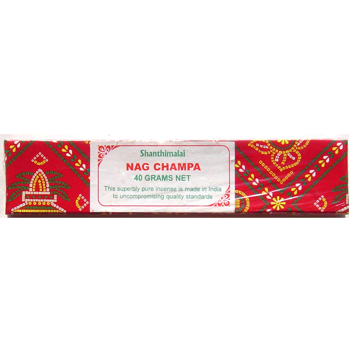 Shanthimalai Nag Champa Red Box - 6 Dozen, Long 40 Gram Boxes